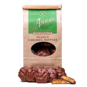 Asher's Milk Chocolate Peanut Caramel Patties Bag 7.15oz 6ct